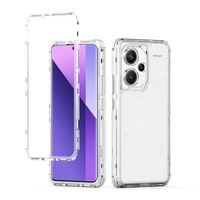 360 coque de téléphone acrylique pailletée pour Xiaomi Poco X6 M6 pour Redmi Note 14 13 Pro Plus 4G 14C A3 5G papier à motif Laser