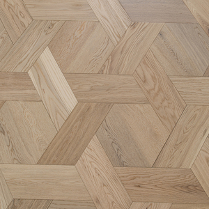Suelo de Parqué Radial de Roble Blanco Europeo Multicapa de 18 mm, Resistente al Fuego, Grado E0 E1 CE ABC, con Sistema T&G, para Hogares de Lujo - Product Image 2