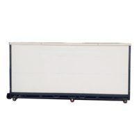 Conteneur de stockage miniature pliable de 16 pieds avec toit à plat
