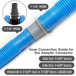 Raccord de tuyau universel, adaptateur de tuyau d'eau de 1,25 pouces et 1,5 pouces pour outils de nettoyage de piscine - Product Image 2