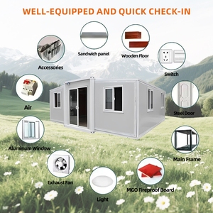 Pre-Made Luxury 20ft Steel Prefab House Expandable Extendable Foldable Container House Prefab 20/30/40ft Tiny <strong>Home</strong> - Product Image 4