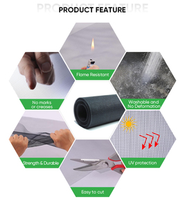 Mosquitera Plegable para Ventanas y Puertas, de Fibra de Vidrio, <span class=keywords><strong>Enrollable</strong></span>, Anti Mosquitos - Product Image 5