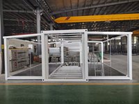 Maison modulaire préfabriquée Boîte d'expansion à double aile Boîte d'extension à trois pièces Conteneur Casas Prefricadas