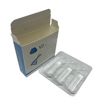 Emballage Peptidee 3pcs de boîte de flacon de bouteille en verre de 2ml 3ml avec plateau en plastique
