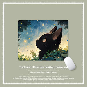 Tappetino da scrivania in gomma antiscivolo personalizzabile carino gatto <span class=keywords><strong>Mouse</strong></span> Pad antiscivolo resistente allo sporco trasferimento di calore stampato in Stock - Product Image 3