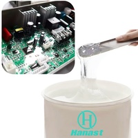 Gel de silicone liquide bicomposant transparent, imperméable et conducteur thermiquement pour circuits imprimés électriques (PCB)