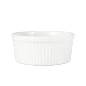 Cucina rotonda torta Ramekin ceramica Bakeware ceramica Ramekin Bowl