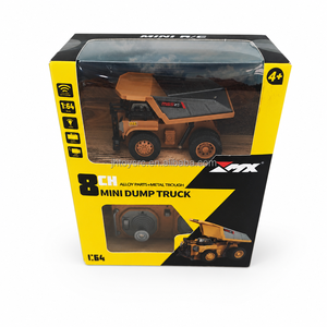 Coche de Control Remoto de Aleación a Escala 1:64, 2.4Ghz, 8 Canales, Juguete de Control Remoto para Niños, Camión <span class=keywords><strong>Volquete</strong></span> con Luces - Product Image 6