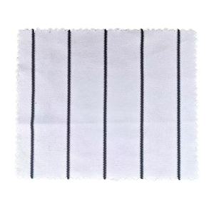 Tela de malla de poliéster de 230 g de venta directa de fábrica para camisetas de béisbol, tejido de punto con rayas negras/blancas, stock listo para pedidos al por mayor y lotes mixtos. - Product Image 4