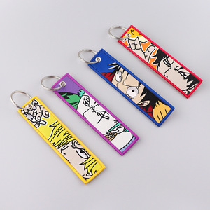 Nuevo Llavero de Anime Japonés de One Piece con Logotipo Personalizado Bordado de Luffy - Product Image 3
