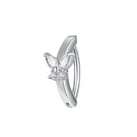 Neue 14G Edelstahl Bauchnabel Ringe für Frauen Körpers chmuck Herz Schmetterling Auge Kristall Reverse Clicker Nabel Piercing