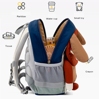 Sacs d'école à motifs 3D tendance pour enfants avec rangement multi-poches, sac à dos imperméable pour les sports de plein air