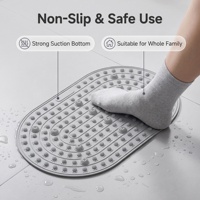 Tapis de massage des pieds pour débloquer les méridiens, gel liquide TPE extra épais, coussin d'acupression pour la circulation sanguine et la récupération