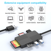 Adaptador USB Móvil Multifunción OTG de Alta Velocidad, Lector de Tarjetas con Respuesta Rápida para Windows