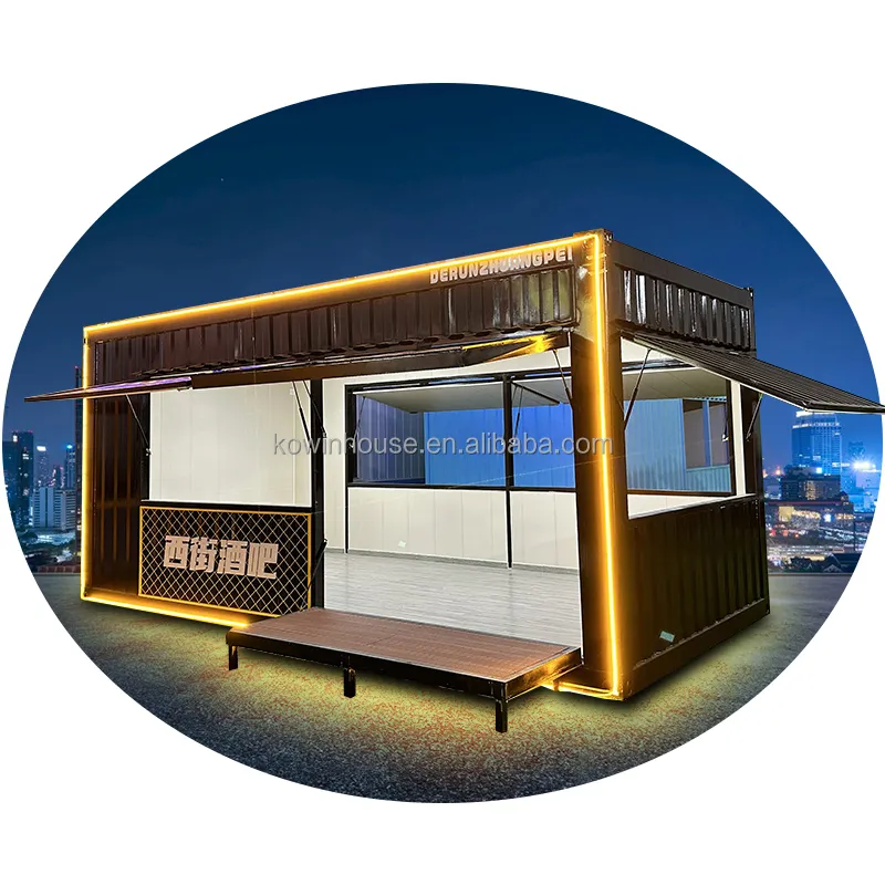 Usa Prêt À Utiliser Shop Coffee 20Ft Maisons Préfabriquées Structure Acheter Shipping Container House