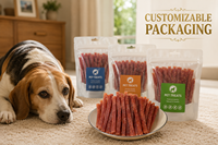 Friandises pour chiens en morceaux de canard séchés à l'air, souples, faibles en gras, hypoallergéniques, riches en protéines, sans céréales, pour la santé de la peau et du pelage, pour l'entraînement des animaux de compagnie (OEM/ODM)