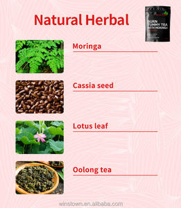 Té Wins Town para un vientre plano con extracto de hojas de moringa en cápsulas, suplemento vegano, té de moringa puro y orgánico - Product Image 5