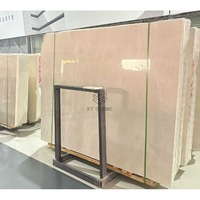 Dalle de marbre KT Stone, couleur crème beige, veinage clair, pour revêtements de sol et murs d'appartements