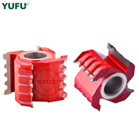 Alat Pemotong Kayu dari Paduan Baja Tungsten YUFU, End Mill, Pemotong Garis Kolom Romawi, OEM, Kustom, Tanpa Lapisan, Ukiran, HRC 1