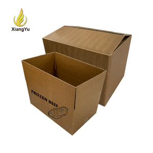 Caja Corrugada Rígida Recubierta de Cera de Grado Alimenticio Personalizada, 16x12x6 Pulgadas, Ecológica, Impermeable, Resistente, para Transporte de Carne, Reciclable - Product Image 1