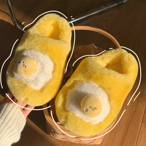 Women's Casual Indoor Warmth Soft-Soled for <strong>Slippers</strong> Winter Yellow Plush Goose <strong>Feather</strong> for <strong>Slippers</strong> <strong>with</strong> EVA Outsole Fluffy - Product Image 6