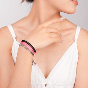 Gelang Tali Katun Tenun Sederhana Warna Polos Buatan Tangan Gelang Persahabatan yang Dapat Disesuaikan untuk Pria Wanita - Product Image 6