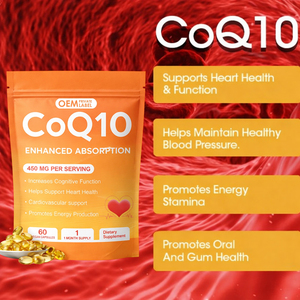 Integratore OEM di Coenzima Q10 450mg, Capsule Softgel di <span class=keywords><strong>CoQ10</strong></span> con Sodio per Migliorare le Funzioni Cognitive - Product Image 6