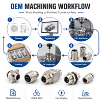 Custom Precision CNC Turned Metal Threaded Connector for Industrial Equipment Pneumatic Hydraulic and Mechanical Assembly