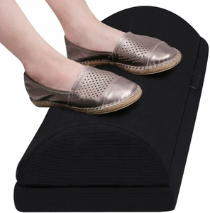 Almohada de pierna de espuma viscoelástica ajustable de media luna, reposapiés cilíndrico de punto para oficina, hogar, sueño, enfermería, uso en Hotel - Product Image 1