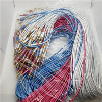 Nylon 1M 3FT 3.5mm JACK AUX CORDON AUXILIAIRE 3.5 MM mâle à mâle adaptateur de câble Audio stéréo pour PC iPod MP3 CAR téléphone portable