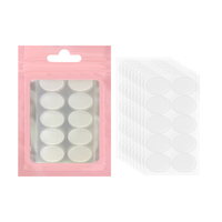 Support de boucle d'oreille lourd transparent Patchs de soutien de lobe d'oreille de 20mm Polyester découpé avec adhésif en silicone empêche les larmes réduit la tension