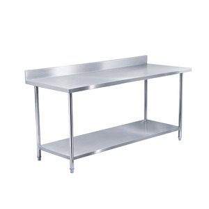 TT-BC303C 1.2 M 2 Tier Thép Không Gỉ Bếp Dây Chuyền Lắp Ráp Bàn Làm Việc - Product Image 1