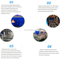 Automatische wasmachine voor plastic pallets, cakebakken, groente- en fruitmanden, kratten, China