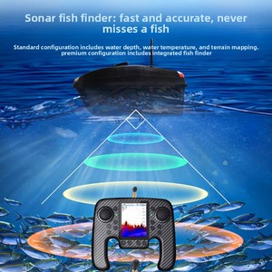 TRY&V SU8 - <span class=keywords><strong>Barco</strong></span> Cebador con Control Remoto GPS Todo <span class=keywords><strong>en</strong></span> Uno, de Alta Resistencia al Viento Nivel 7, Económico, para Pesca de Grandes Peces - Product Image 5