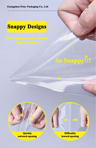 ジップバッグLDPE CPEパッキングバッグ,カスタムクリア透明再利用可能ポリエチレンジップロックプラスチック食品グレード包装自己密封式 - Product Image 4