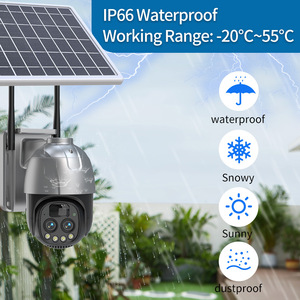 Outdoor Solar Surveillance <b>Camera</b> 2304x1296 Resolution Night Vision 50m Waterproof 4G Remote Voice Intercom Home <b>Security</b> - Product Image 4