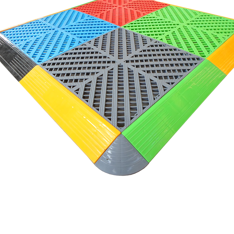 2023 Yaoen Нескользящая полипропиленовая блокировочная решетка для мытья автомобиля, съемная пластиковая напольная плитка для гаража