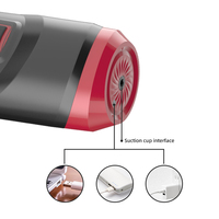 Godet Masturbateur Masculin Automatique à Vibration Télescopique et Rotation de Piston, Effet de Succion, Vagin Artificiel Réaliste, Jouet Sexuel pour Hommes