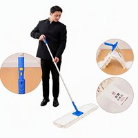 Balai à poussière pliable de style américain (pour nettoyage humide)