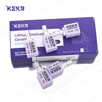 Bloque de vitrocerámica dental de disilicato de litio KEKR C14 para fresado CAD/CAM de coronas y carillas