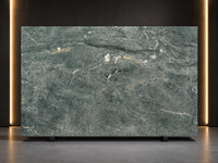 Dalles de quartzite naturel vert d'Argentine polies, découpées sur mesure, pour revêtements de sol, panneaux muraux, marches d'escalier, comptoirs et dessus de meubles de salle de bain