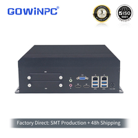 PC de Control de Automatización Industrial Intel i3-7100U i5-8400 i5-9500 i7-9700 6COM, Computadora de Control de Máquinas, 4K HDMI, 2 LAN, Windows 10