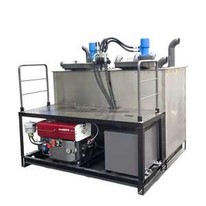 Otomatik Kontrollü Isıtıcı Sıcak Eritme Çift Silindirli Termoplastik Boya Eritme Kazanı Yol İşaretleme Boyası için - Product Image 1