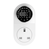 Termostato inteligente eléctrico enchufable Pantalla OLED Voz y aplicación Control Wi-Fi Hogar Garaje Coche Uso en hoteles Sistemas de calefacción de piso de plástico