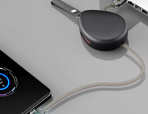 <span class=keywords><strong>สาย</strong></span><span class=keywords><strong>ชาร์จ</strong></span> USB แบบ3 in 1 6A หดได้ทางเดียว3A ระบบ<span class=keywords><strong>ชาร์จ</strong></span>เร็วใช้ได้กับสมาร์ทโฟน IOs - Product Image 3