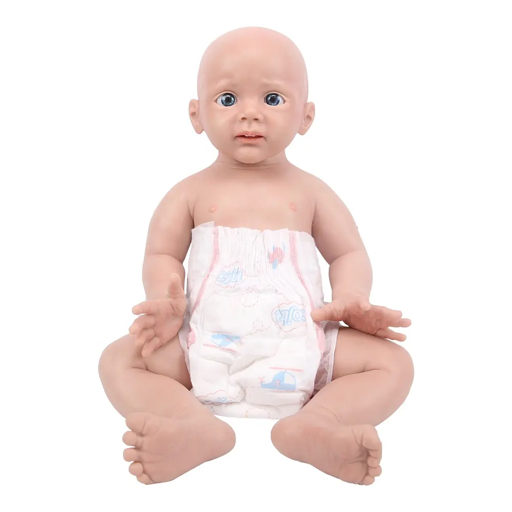 22 inch Full Silicone Reborn Baby Lovely Dolls Bom Playmate para Crianças