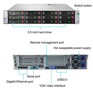Serveur en rack Enterprise Proliant DL380 G9 |   2X E5-2620v3 12 cœurs |   32 Go |   <span class=keywords><strong>B140i</strong></span> |   2x bacs pour disques durs |   Utilisé - Product Image 4