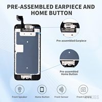 Kit Penggantian Layar 6S 47-inci LCD Touch Digitizer Perakitan Lengkap Perbaikan Tombol Home Kamera Depan Sensor Proximity