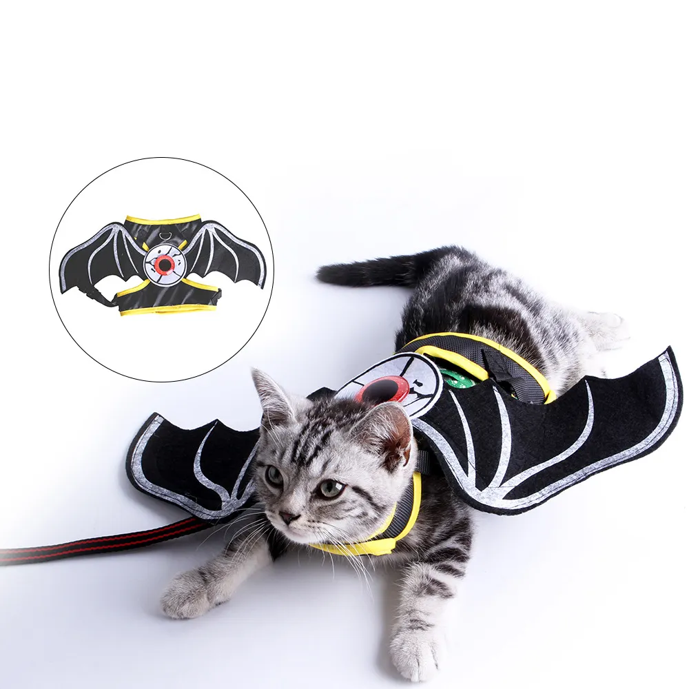 New pet cat turned into a bat eyes dress up costumes cat Halloween funny costumes wholesale