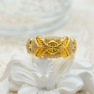 Anillo Sofisticado de Oro de 18K con Diseño de Corazón y Lazo de 0.272ct para Regalo, Joyería para San Valentín - Product Image 6